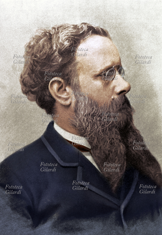 Eugenio TORELLI-VIOLLIER (1842-1900), giornalista italiano, fondatore e primo direttore del Corriere della Sera (1876). Fotografia XIX secolo colorizzata, 2016