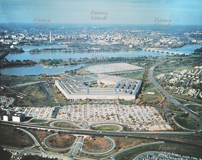 U.S.A. Veduta del Pentagono. US Department of Defense. Washington, 1970 circa.