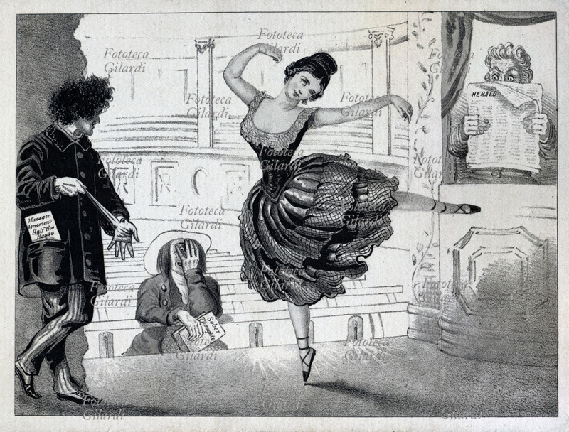 Lola MONTEZ (Elizabeth Rosanna Gilbert, 1821-1861) danza al Park Theatre di New York. \