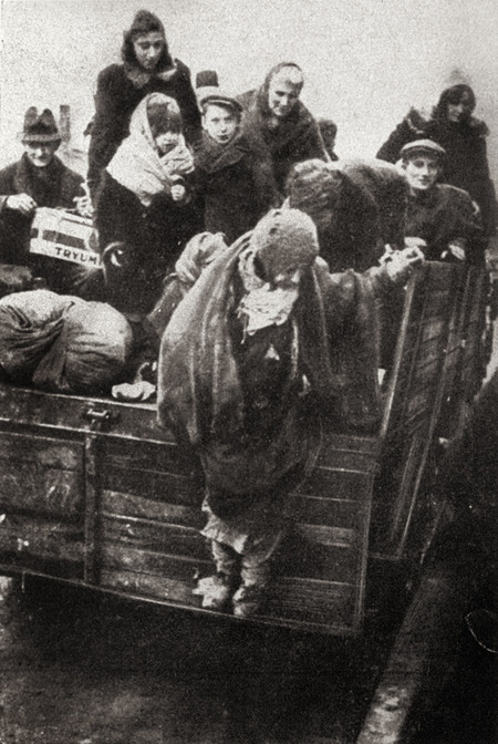 POLONIA 1941 DEPORTAZIONE INTERE FAMIGLIE EBREE