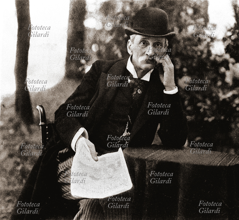 Giuseppe ZANARDELLI (1826-1903) ritratto fotografico eseguito a Salsomaggiore negli anni in cui fu Presidente del Consiglio, 1901 - 1903