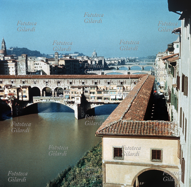 FIRENZE veduta del Ponte Vecchio sull\