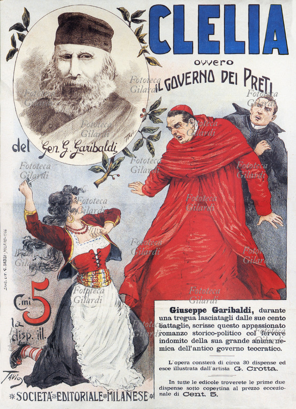 GARIBALDI Manifest pubblicitariop for the novel\