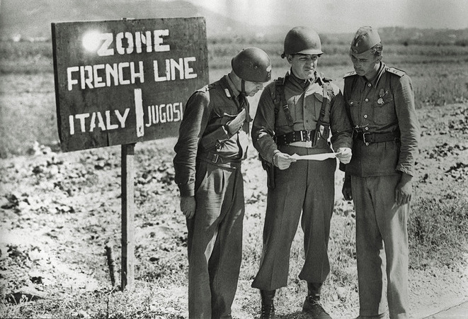 DOPOGUERRA 1947 NUOVO CONFINE ITALIA JUGOSLAVIA DOPOGUERRA 1947 NUOVO CONFINE ITALIA JUGOSLAVIA