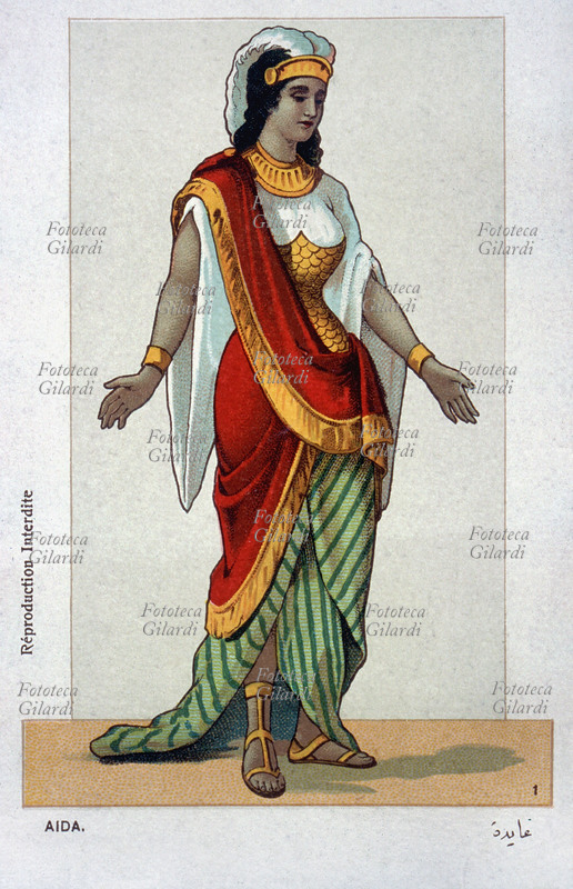 AIDA costume di scena della protagonista dell\