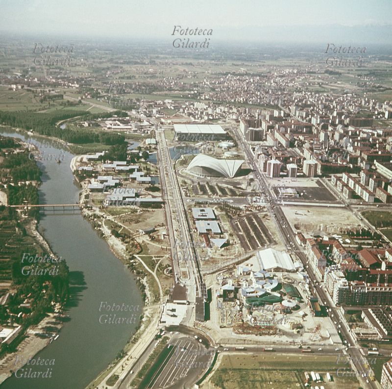 TORINO veduta dei padiglioni costruiti per l\