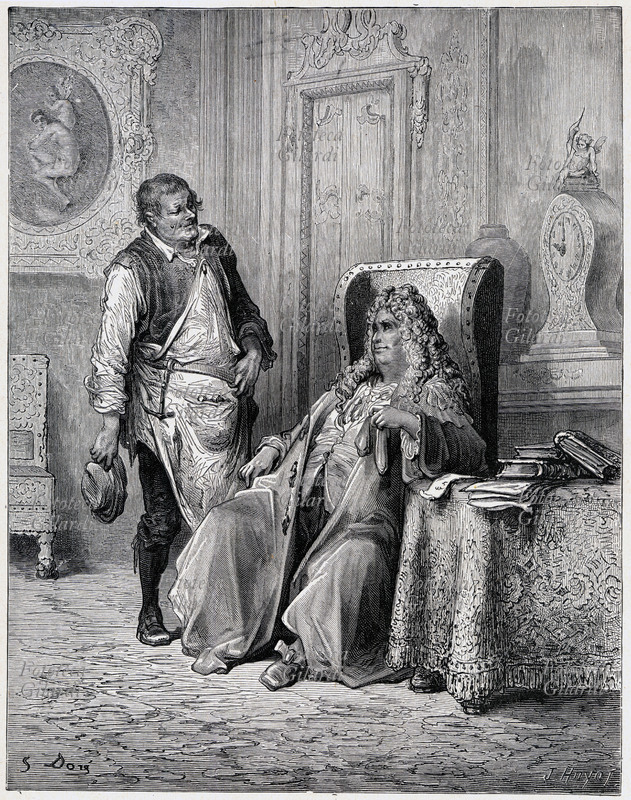 Gustave DORÉ (1832-1883) Il Ciabattino e il Banchiere. Illustrazione per una edizione delle \