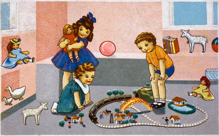 BAMBINI GIOCANO A NATALE