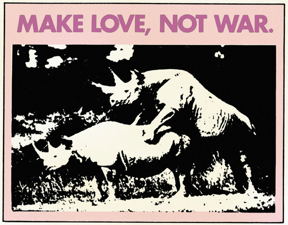 MANIFESTO U.S.A. MAKE LOVE NOT WAR 1969