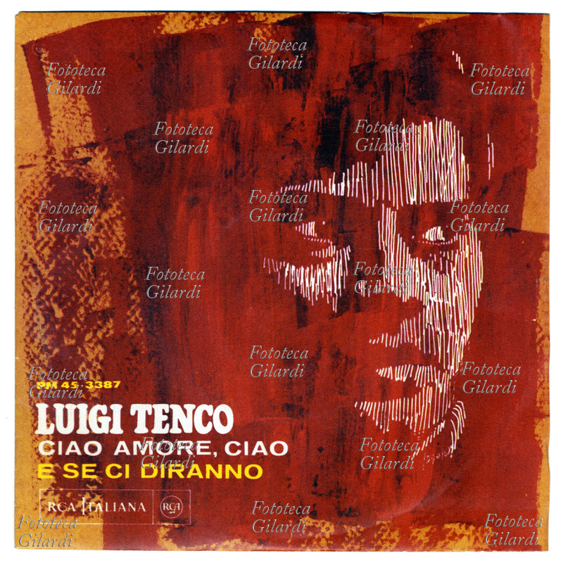 Luigi TENCO (1938-1967) copertina del disco 45 giri \
