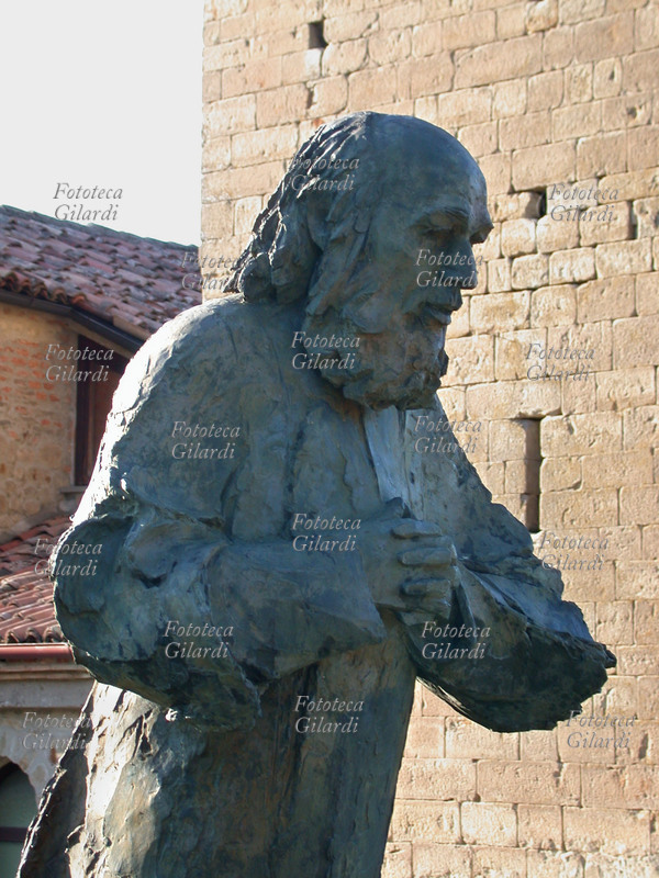 FRATE AVE MARIA (Cesare Pisano 1900-1964) scultura posta all\