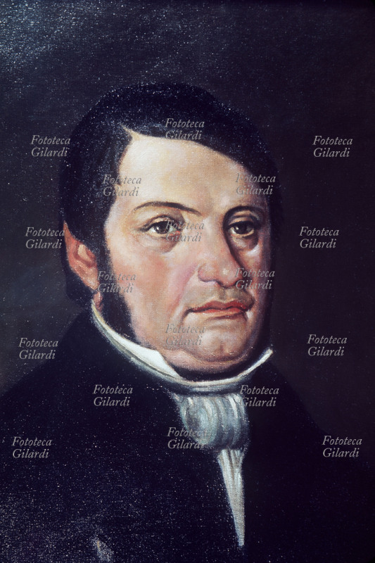 WINE Portrait of one of the historic entrepreneurs of the Cantine Fratelli Folonari, probably Francesco or Italo, the two brothers who in 1913 took over the Casa Vinicola Ruffino brought to its knees by phylloxera, the vine parasite that struck all of Italy and against which the Folonari brothers were able to oppose an effective viticultural reconstruction program. Oil painting by an anonymous artist, Florence, 20th century.