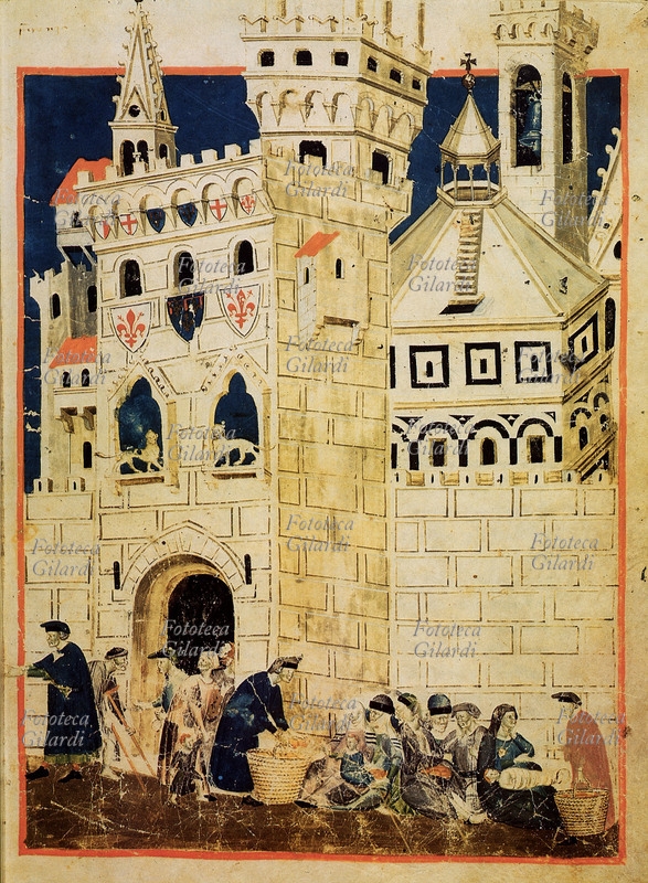 FIRENZE Traffico di mercanti e cittadini all\