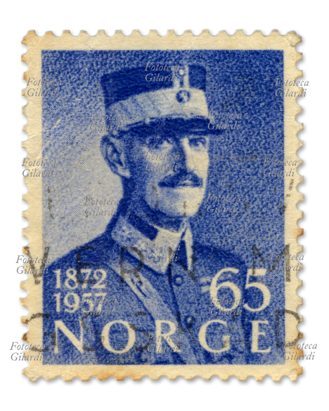HAAKON VII, re di Norvegia (3 agosto 1872 – 21 settembre 1957); figlio di Federico VIII di Danimarca e della regina Luisa, accettò la corona offertagli dallo Storting norvegese dopo lo scioglimento dell\