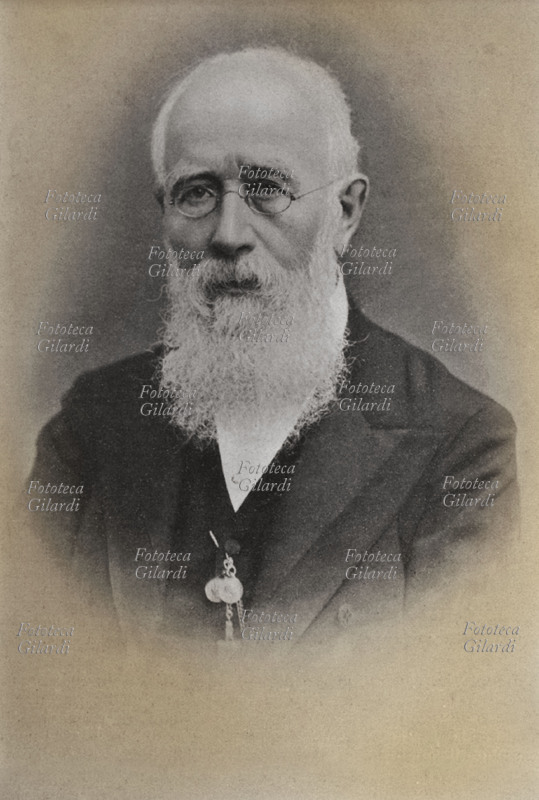 Tancredi CANONICO (1828-1908) presidente del Senato, ritratto fotografico. Italia 1904