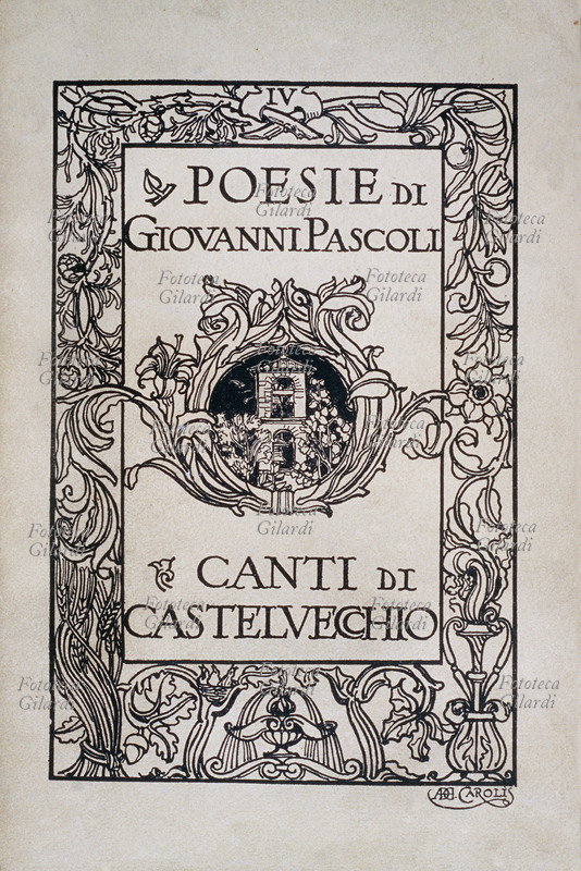Giovanni PASCOLI (1855-1912) Copertina dei \