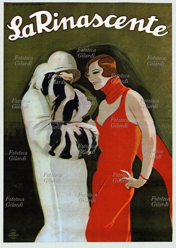 Marcello DUDOVICH (1878-1962) Manifesto pubblicitario per i grandi magazzini \