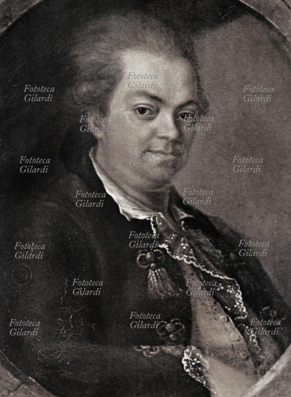 Conte di CAGLIOSTRO (Giuseppe Balsamo, 1743-1795) medico occultista ed avventuriero di Palermo, coinvolto in numerosi scandali. Fu condannato a vita da un tribunale pontificio, 1789