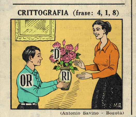 REBUS DOMENICA DEL CORRIERE 1961 REBUS DOMENICA DEL CORRIERE 1961