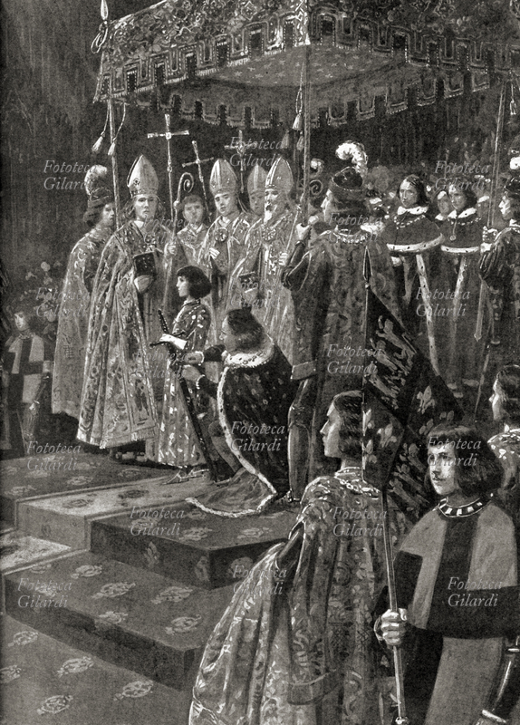 ENRICO VI la cerimonia di incoronazione all\