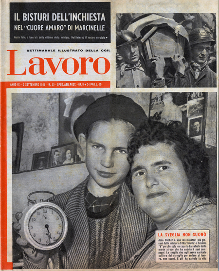 COPERTINA LAVORO IL DISASTRO DI MARCINELLE COPERTINA LAVORO IL DISASTRO DI MARCINELLE