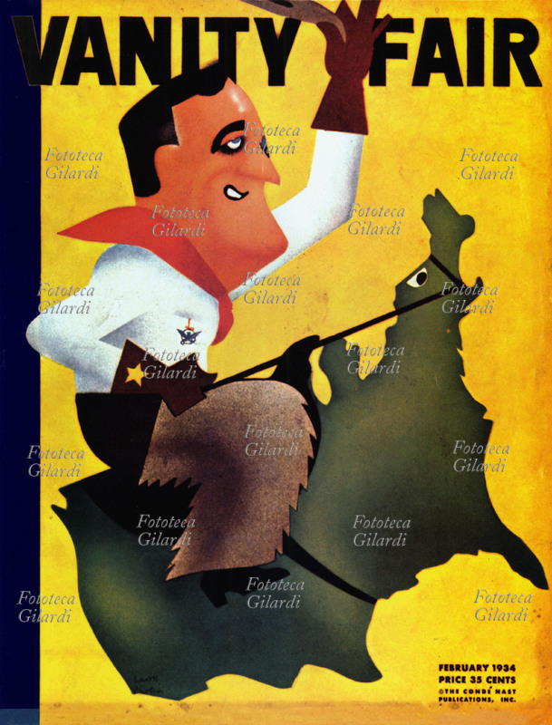 Franklin Delano ROOSEVELT (30 gennaio 1882 – 12 aprile 1945) Disegno satirico pubblicato su \