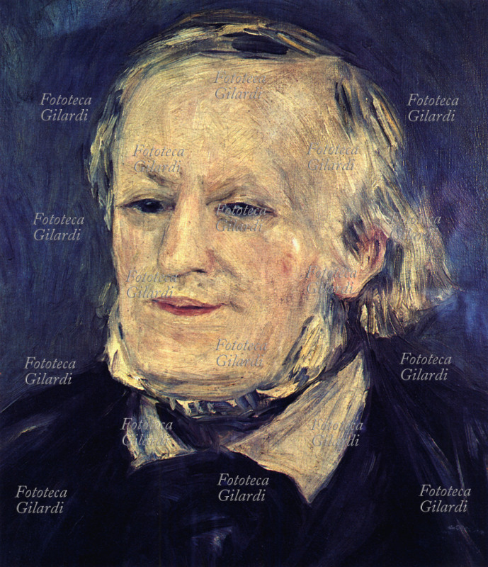 Richard WAGNER (1813-1883) compositore tedesco. Dipinto di Auguste Renoir, 1882