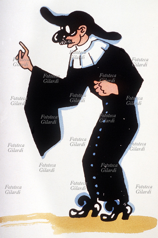 MASCHERE Dottor Balanzone, maschera bolognese nota dal XVI secolo. E\