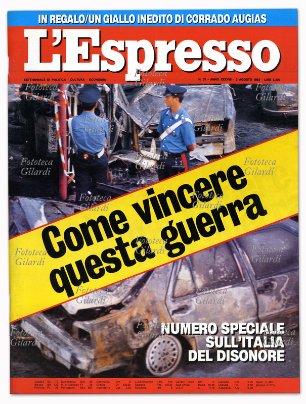 MAFIA Come vincere questa guerra. Copertina del settimanale \