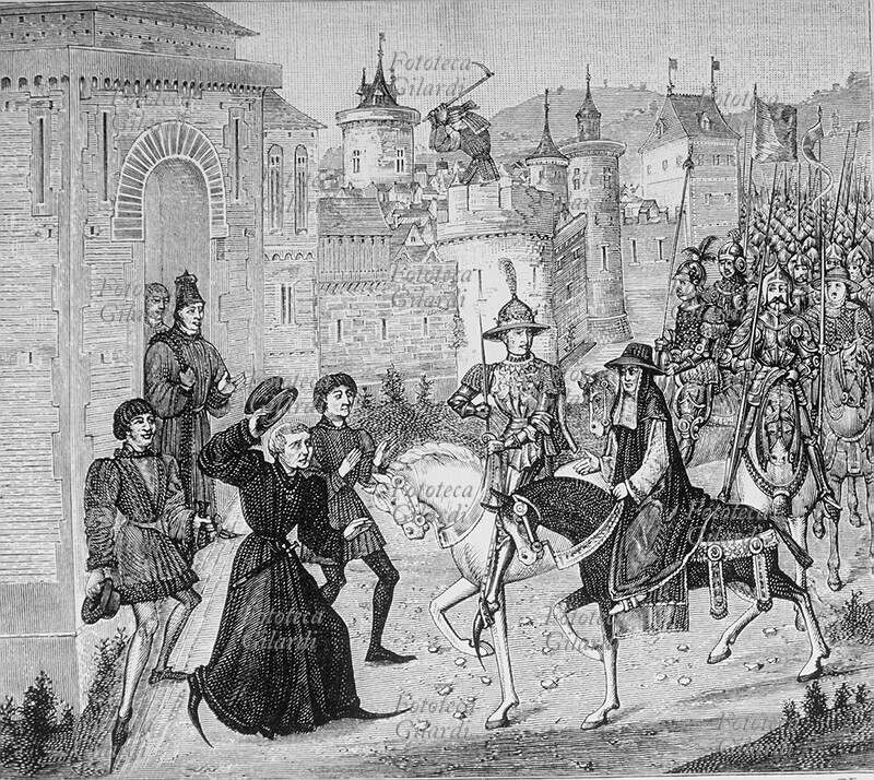 CHIESA Entrata di Luigi VIII (5 settembre 1187 – 8 novembre 1226) re di Francia e del Cardinale di Sant\