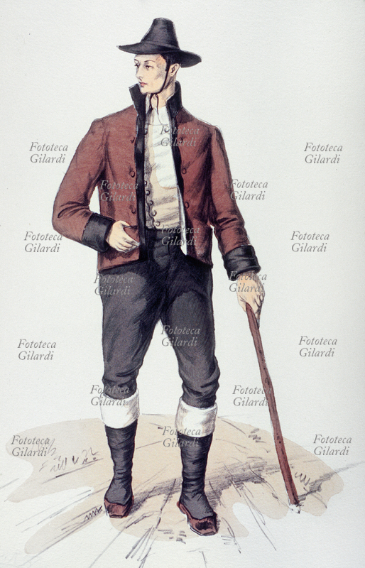 MOLINTERNO (PZ) costume tradizionale maschile. Tavola n. 36 da \