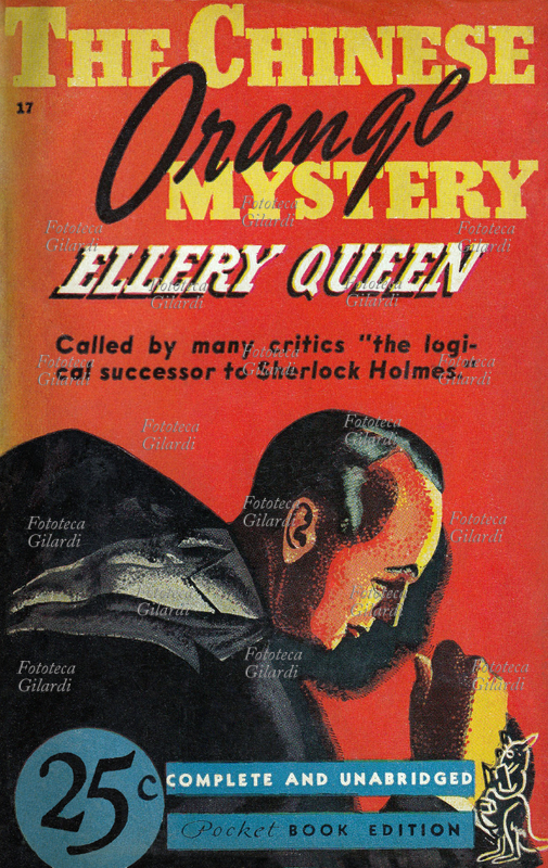 ROMANZO GIALLO Copertina del libro scritto nel 1934 "The Chinese Orange Mystery" ("Il delitto alla rovescia" nella traduzione italiana), in cui l\