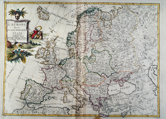 MAPPA DELL EUROPA NEL XVIII SECOLO MAPPA DELL EUROPA NEL XVIII SECOLO
