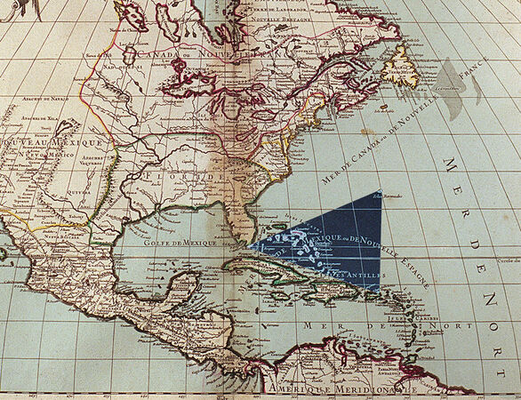 MAPPA AMERICA SETTENTRIONALE CON TRIANGOLO DELLE BERMUDE MAPPA AMERICA SETTENTRIONALE CON TRIANGOLO DELLE BERMUDE