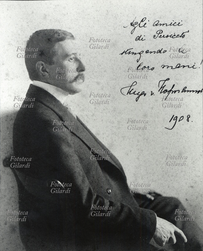 Hugo von HOFMANNSTHAL (1874-1929) scrittore, drammaturgo e librettista austriaco, promotore con Richard Strauss della rinascita del Festival di Salisburgo, per il rilancio dell\