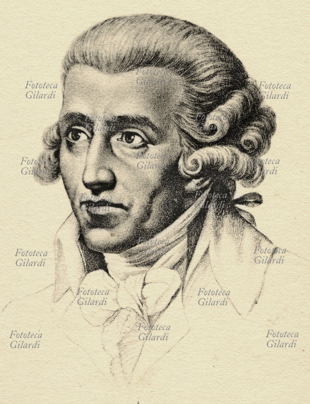 Franz Joseph HAYDN (1732-1809) ritratto del compositore austriaco. Fotocollografia, edizioni Stengel & Co., Dresda 1915 circa