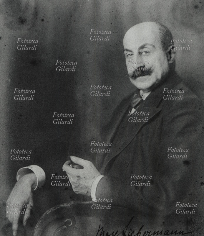 Max LIEBERMANN (1847-1935) pittore e incisore tedesco. Ritratto fotografico di Nicola Perscheid dal fondo fotografico \