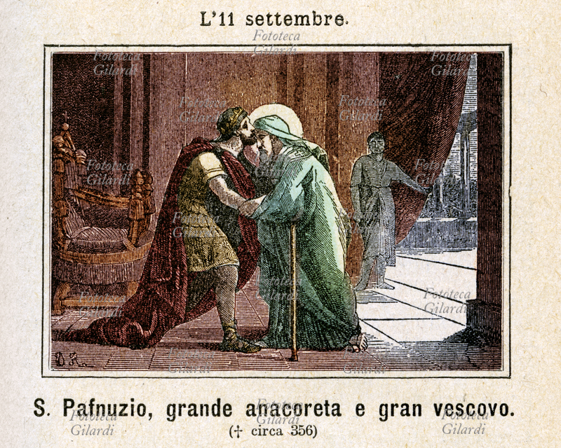 San PAFNUZIO di Tebe (III secolo - 356 circa), noto come Pafnuzio il Confessore, vescovo nella Tebaide superiore all\