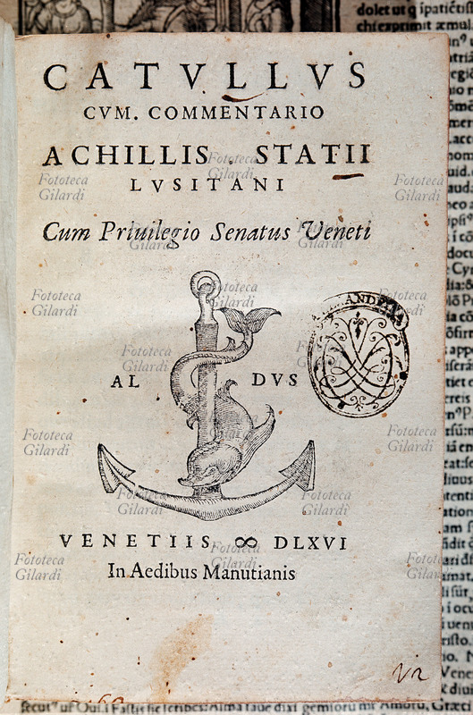 Gaio Valerio CATULLO (87-54 a.C.) frontespizio dell\