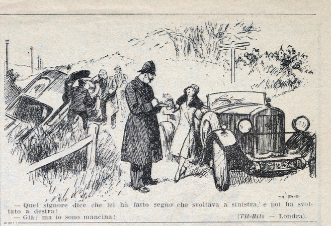 VIGNETTA DONNA AL VOLANTE VIGNETTA DONNA AL VOLANTE