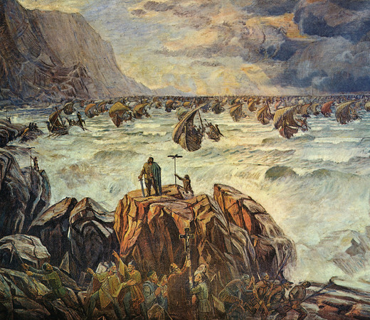 LA FLOTTA VICHINGA ARRIVA IN NORMANDIA