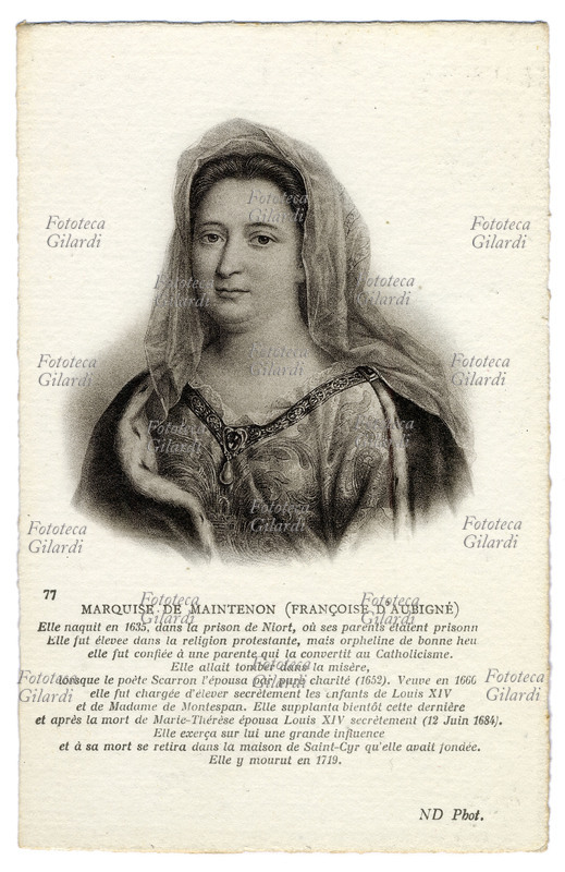 MARCHESA DE MAINTENON (Françoise d\