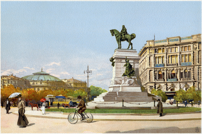 MONUMENTO DEDICATO A GARIBALDI MILANO MONUMENTO DEDICATO A GARIBALDI MILANO