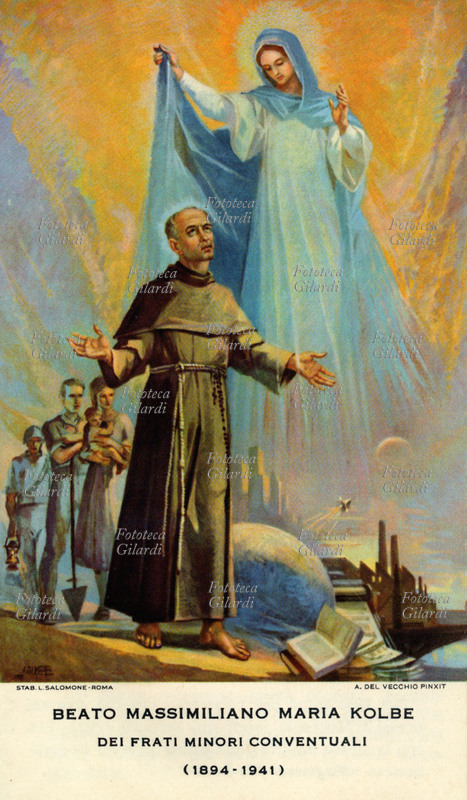 San Massimiliano Maria KOLBE (al secolo Rajmund Kolbe, 8 gennaio 1894 – 14 agosto 1941) Sacerdote e martire polacco dei frati minori conventuali, fondatore della Milizia dell\