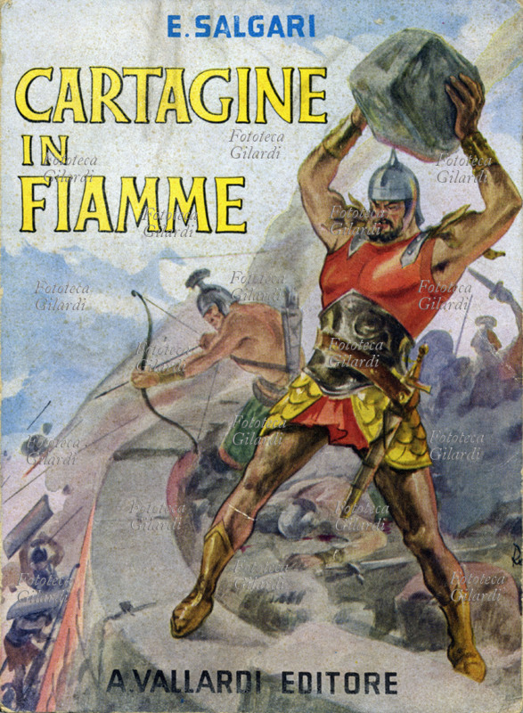 Emilio SALGARI (1863-1911) Copertina illustrata per il romanzo \