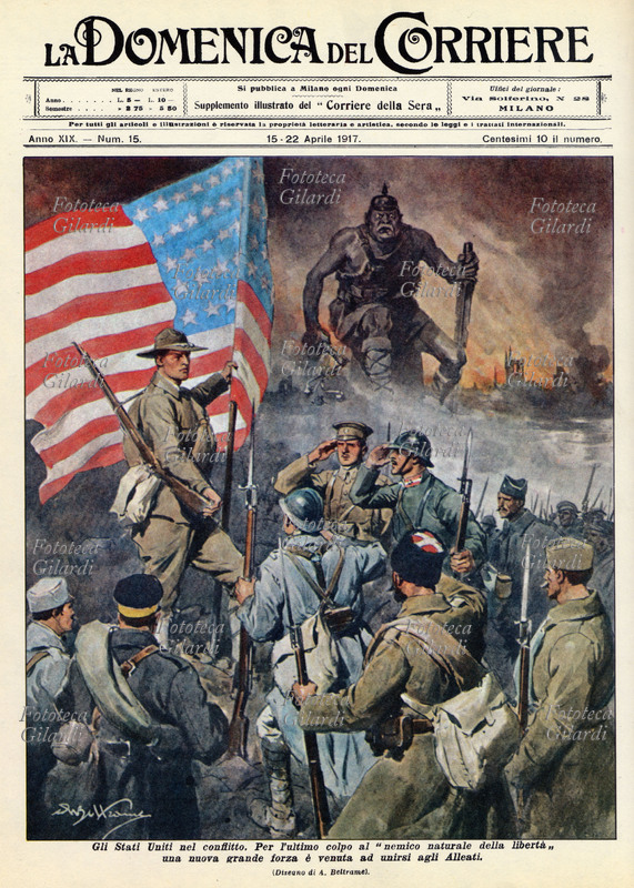 PRIMA GUERRA MONDIALE "Gli Stati Uniti nel conflitto. Per l\