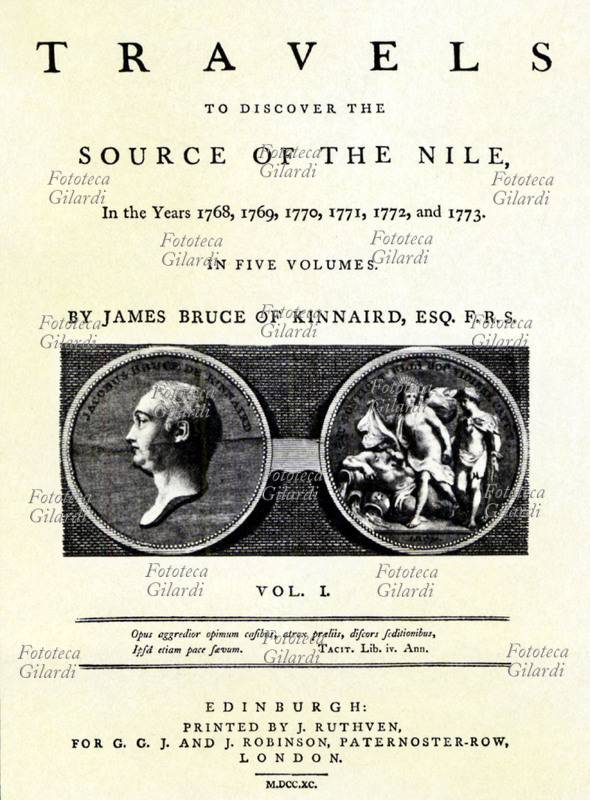 James Bruce di KINNAIRD (1730-1794) Esploratore. Frontespizio de \