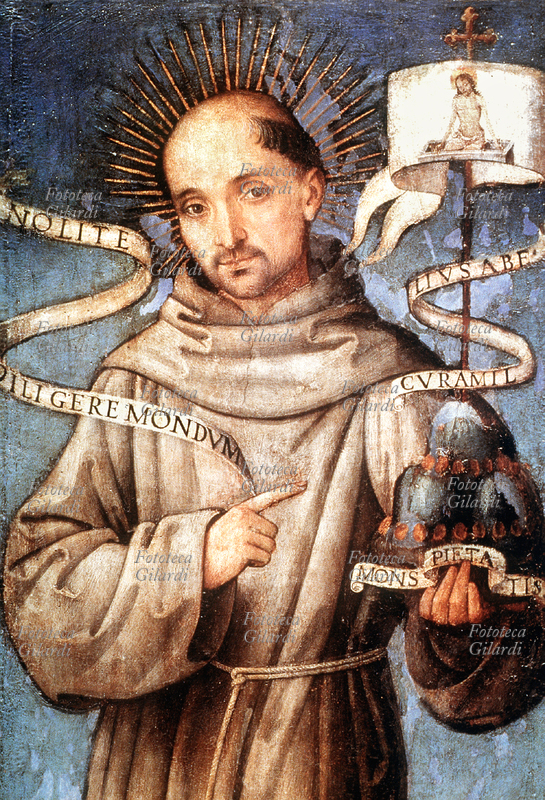 BERNARDINO da Feltre (14391494), fondatore dei Monti di Pietà in numerose città d\