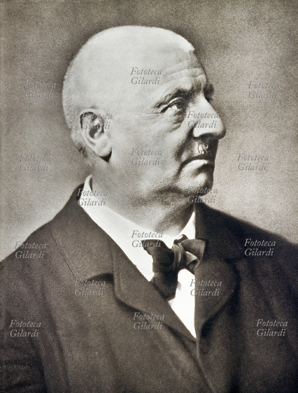 Anton BRUCKNER (1824-1896) compositore austriaco ritratto fotografico.