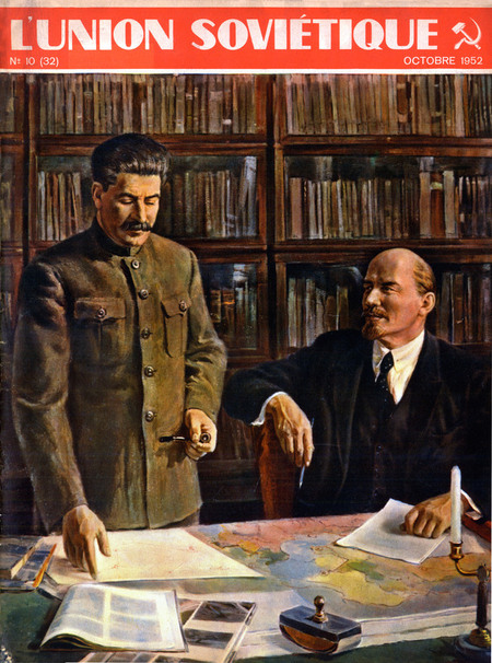 STALIN E LENIN ESAMINANO IL PIANO GOELRO